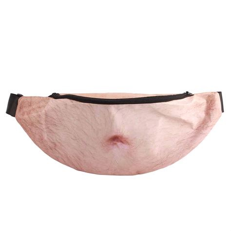 dad bag fake belly waist pack|Dad Bag Unisex Belly Fanny Fake Waist Pack with Zipper .